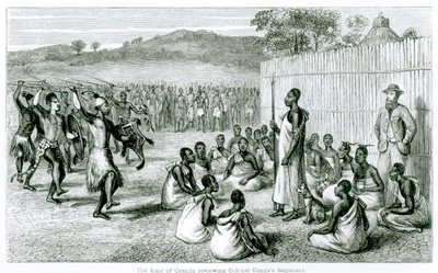 The King of Uganda Reviewing Colonel Congo